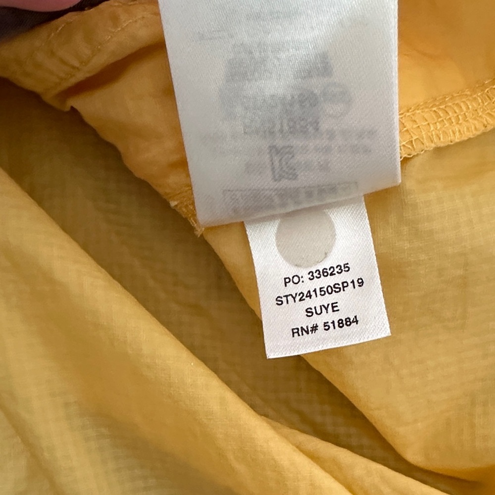 Patagonia Gray and Yellow Houdini Snap Pullover Nylon Windbreaker - Picture 10 of 11